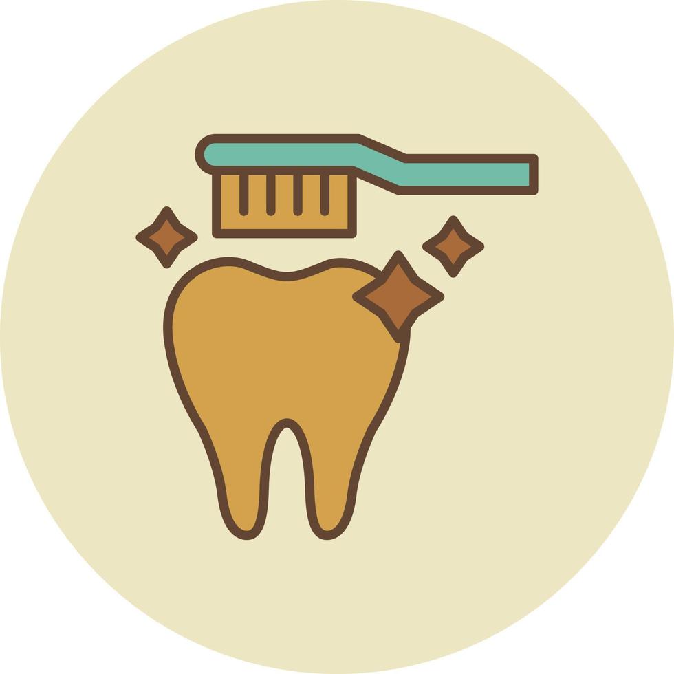 diseño de icono creativo de cepillo de dientes vector