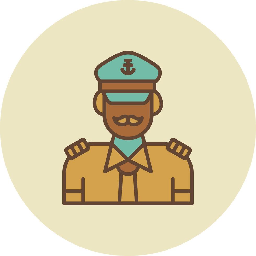 Captain Creative Icon Design vector