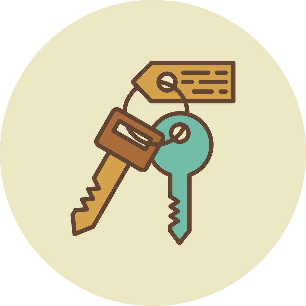 Room Key Creative Icon Design vector