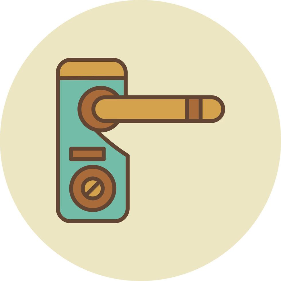 diseño de icono creativo de colgador de puerta vector