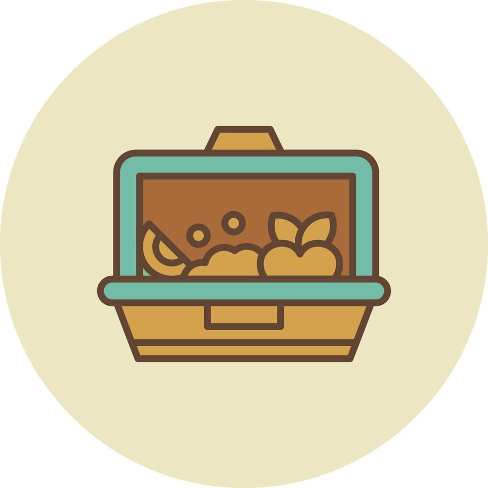 Lunch Box Creative Icon Design vector