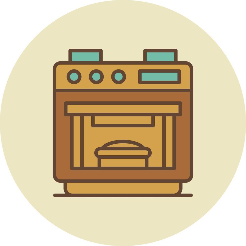 diseño de icono creativo de horno vector