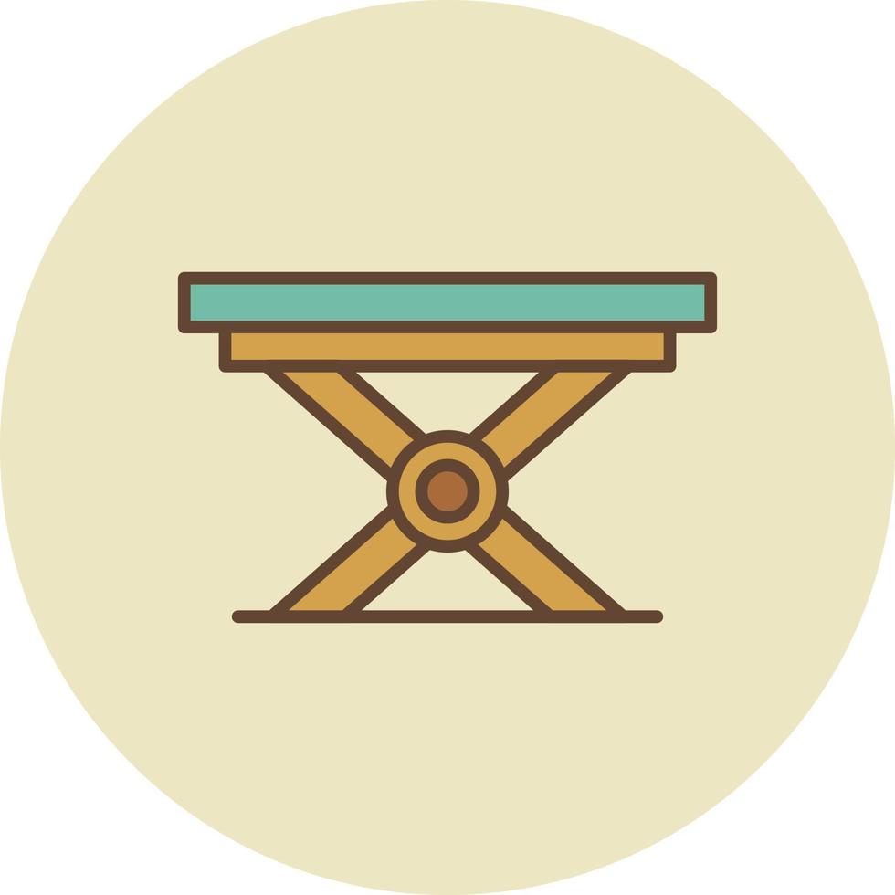 Folding Table Creative Icon Design vector