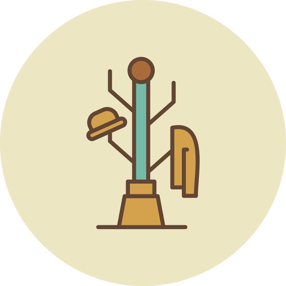 Coat Stand Creative Icon Design vector