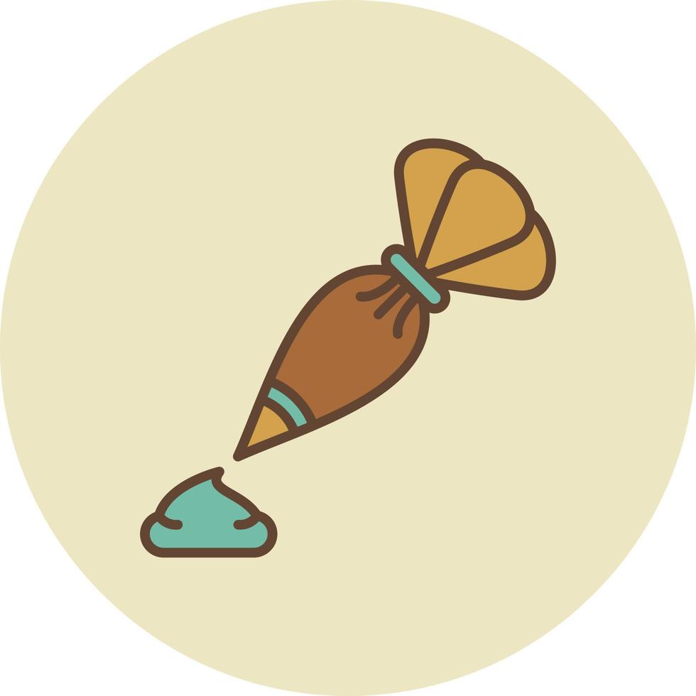 Piping Bag Creative Icon Design vector