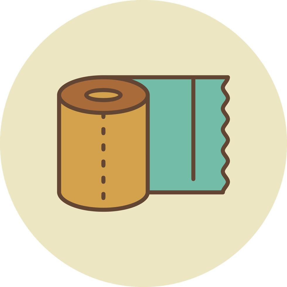 Tissue Roll Creative Icon Design vector