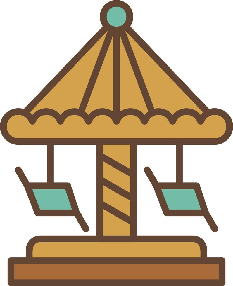 Merry Go Round Creative Icon Design vector