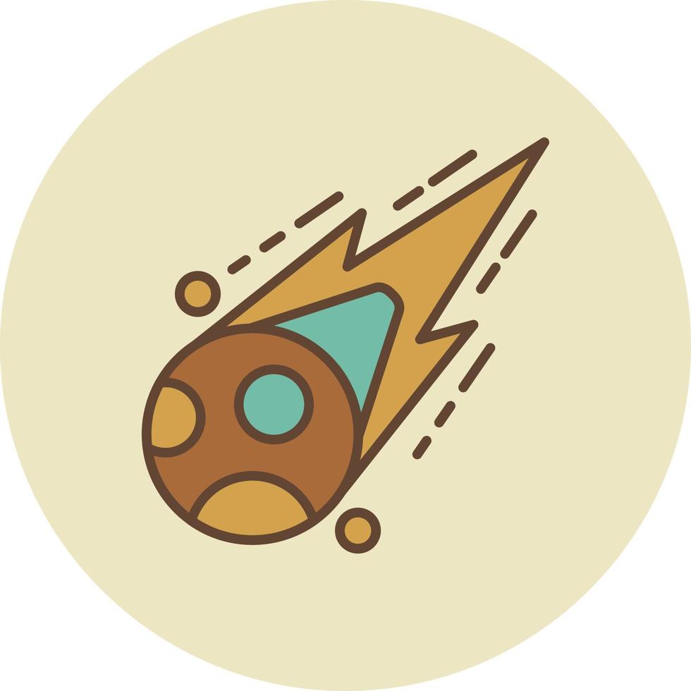 diseño de icono creativo de meteorito vector