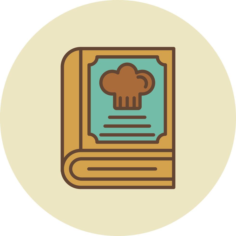 diseño de icono creativo de libro de cocina vector