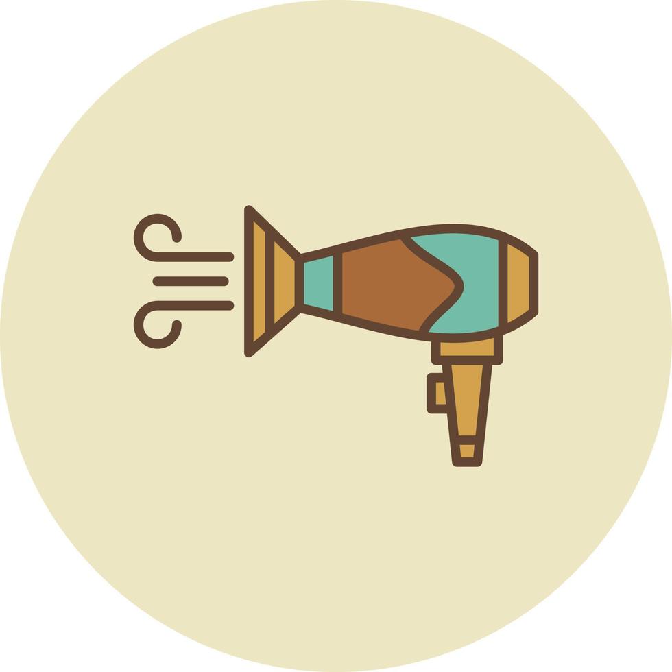 Hair Dryer Creative Icon Design vector