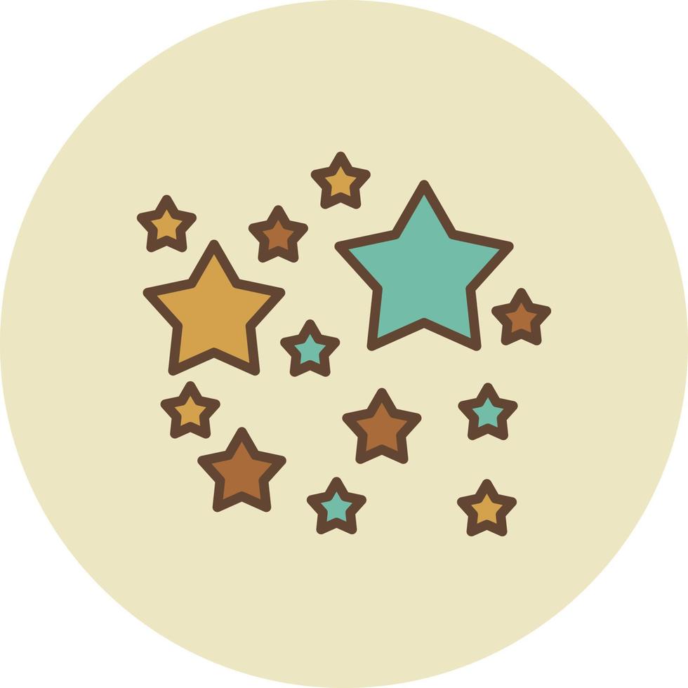 diseño de icono creativo de estrellas vector