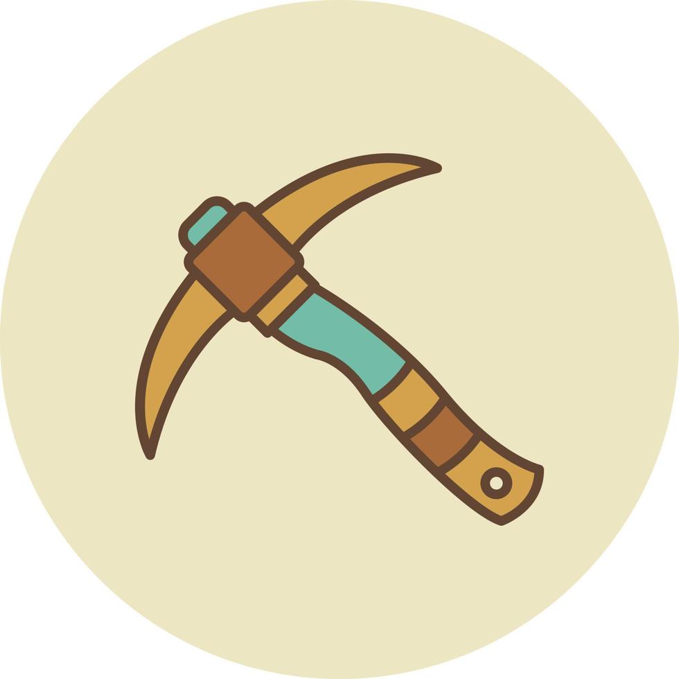 Pickaxe Creative Icon Design vector