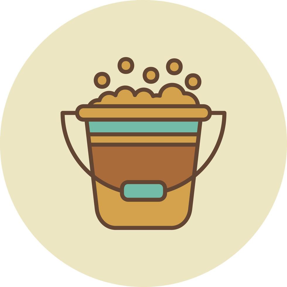 Bucket Creative Icon Design vector