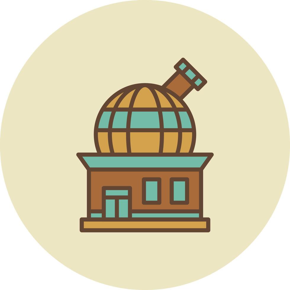 diseño de icono creativo del observatorio vector