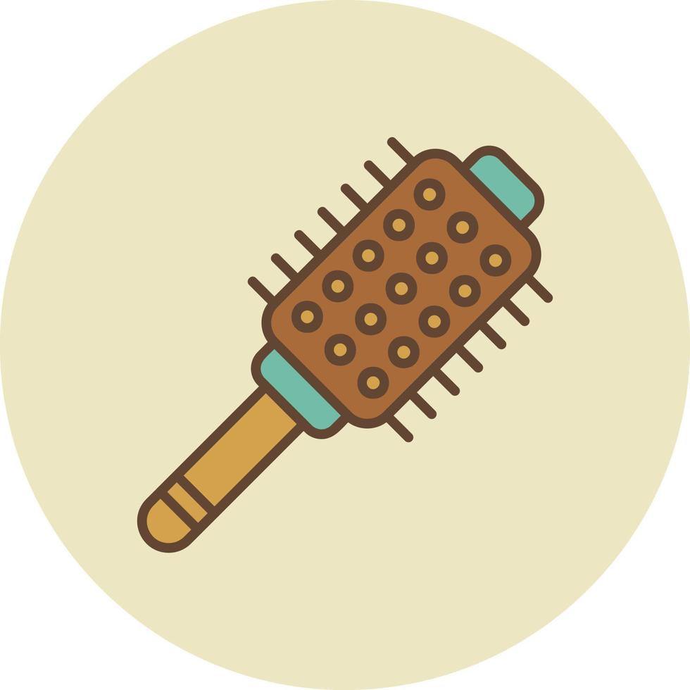Hair Brush Creative Icon Design vector