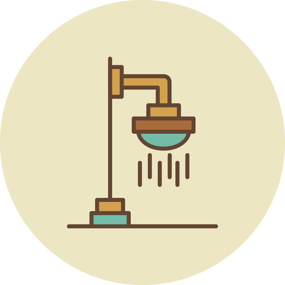 Roof Shower Creative Icon Design vector