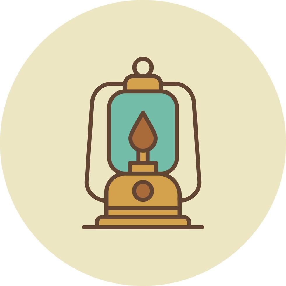 Oil Lamp Creative Icon Design vector