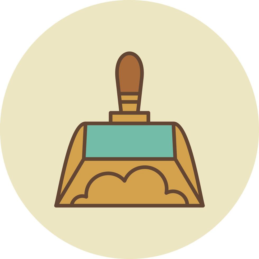 Dust Pan Creative Icon Design vector