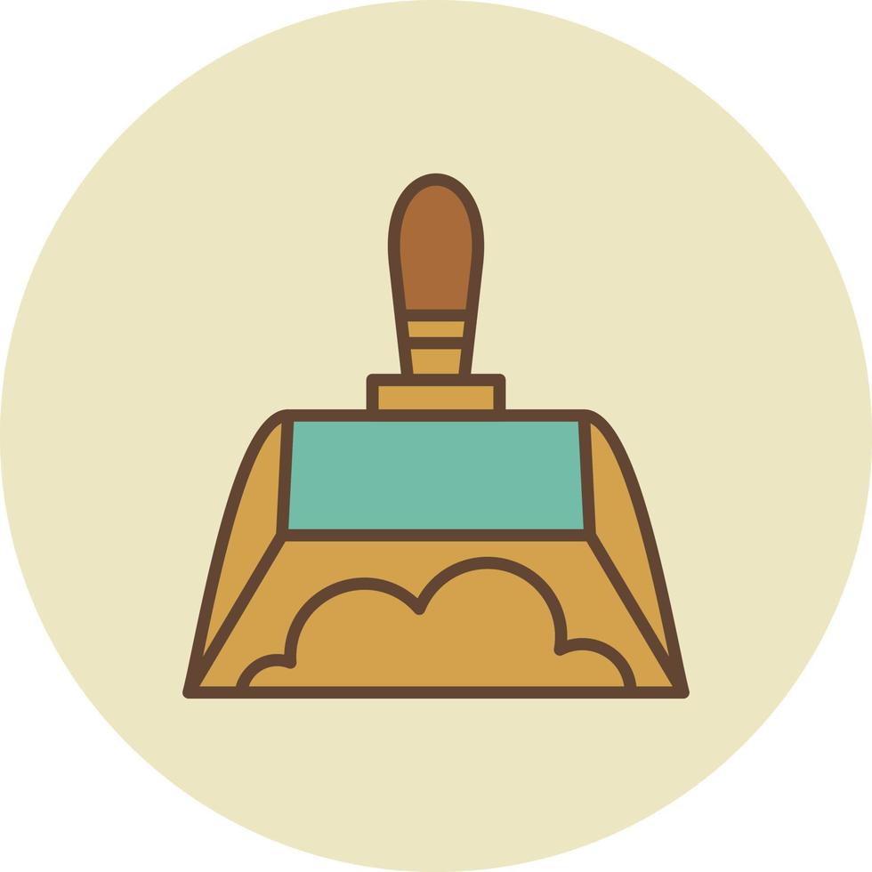 Dust Pan Creative Icon Design vector