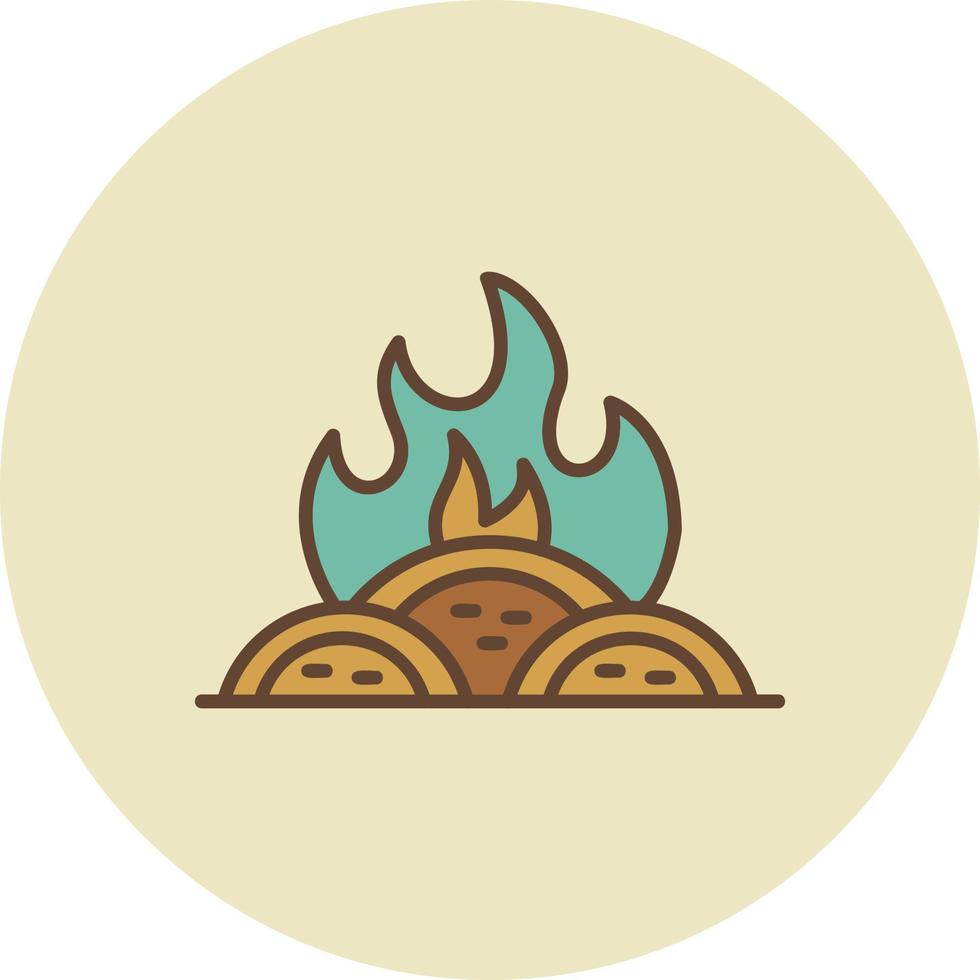 Incineration Creative Icon Design vector