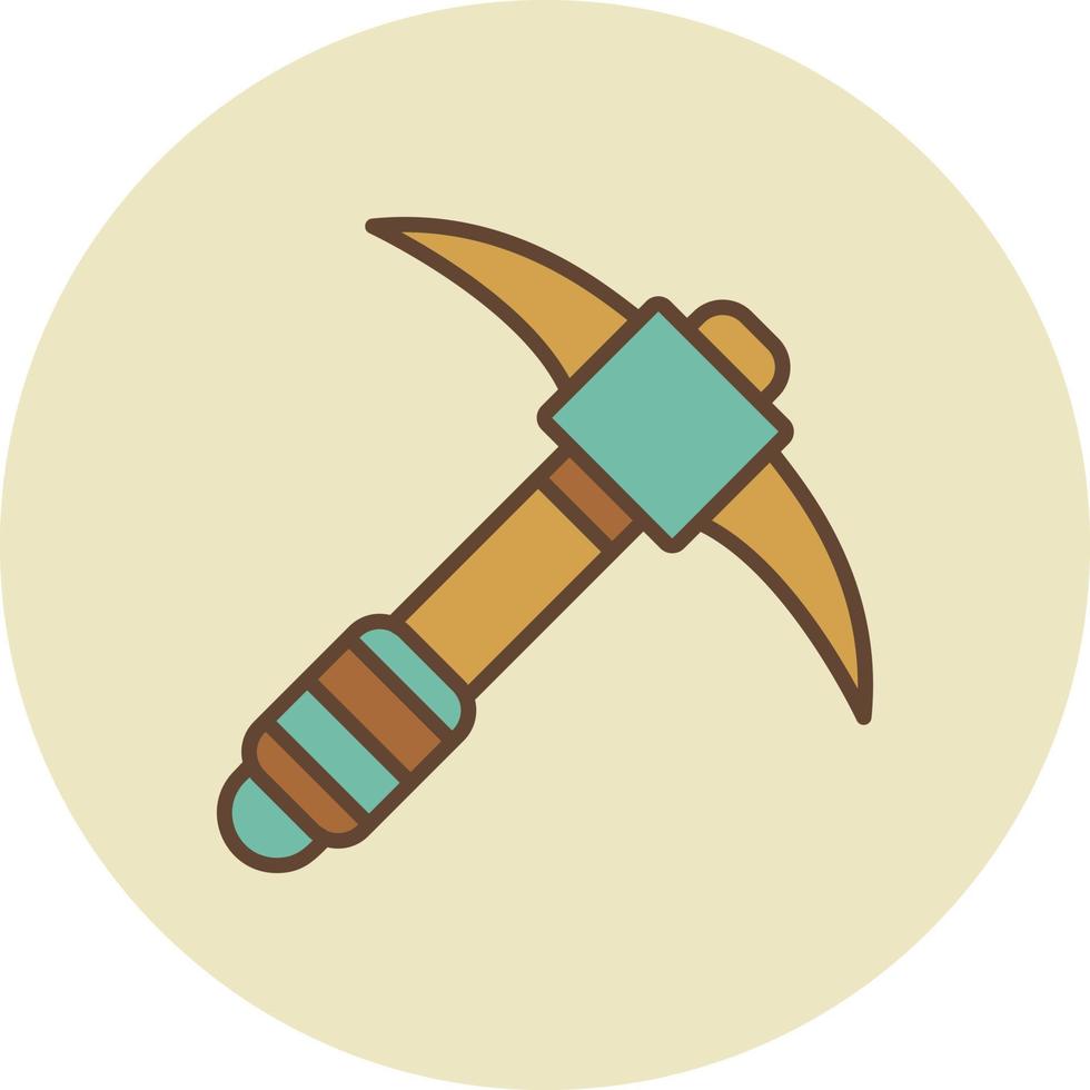 Pickaxe Creative Icon Design vector