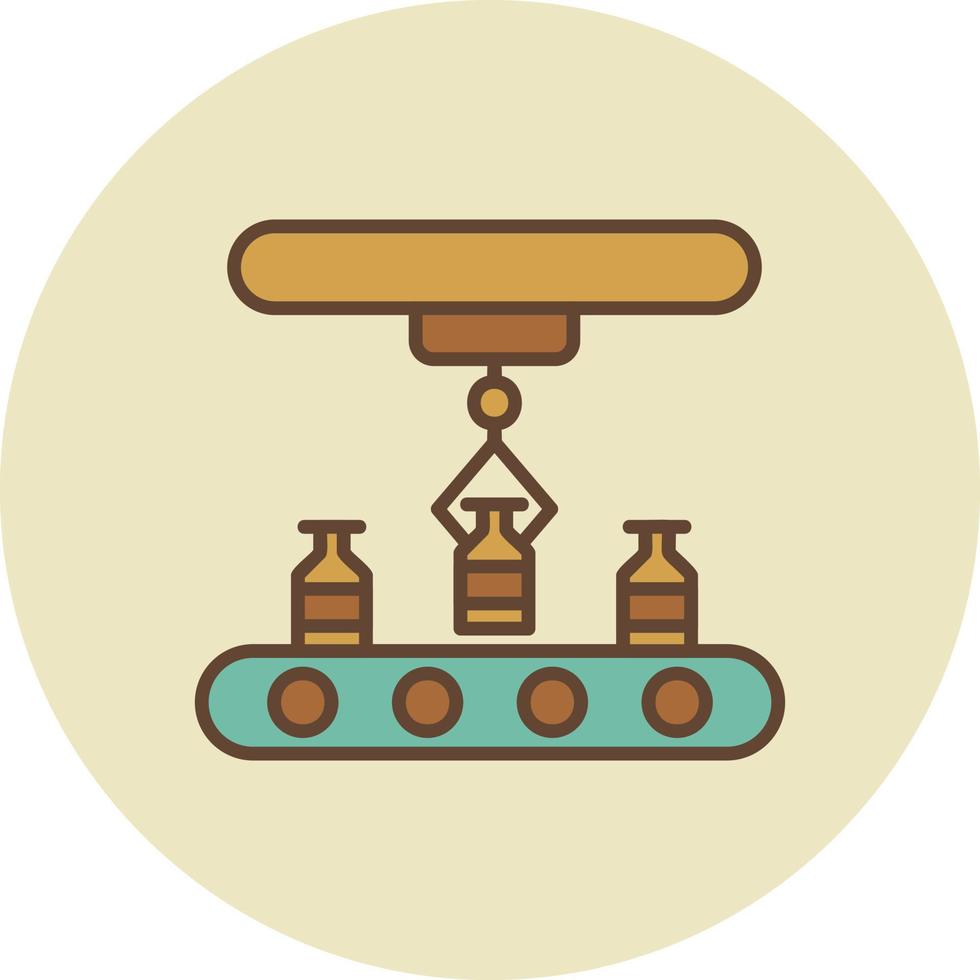 Conveyor Belt Creative Icon Design vector