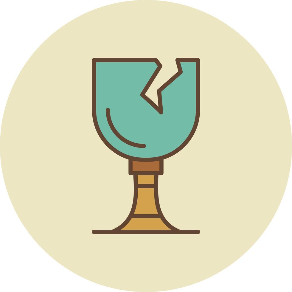 Broken Glass Creative Icon Design vector