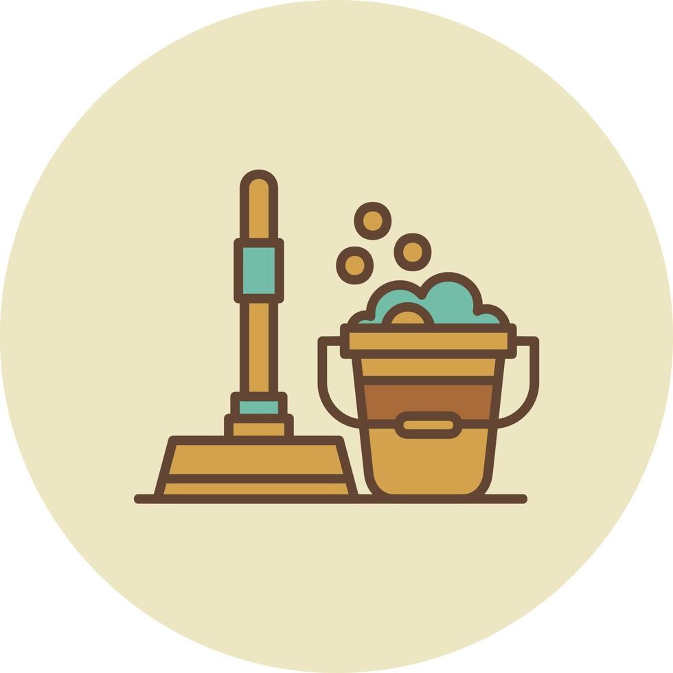 Floor Cleaner Creative Icon Design vector