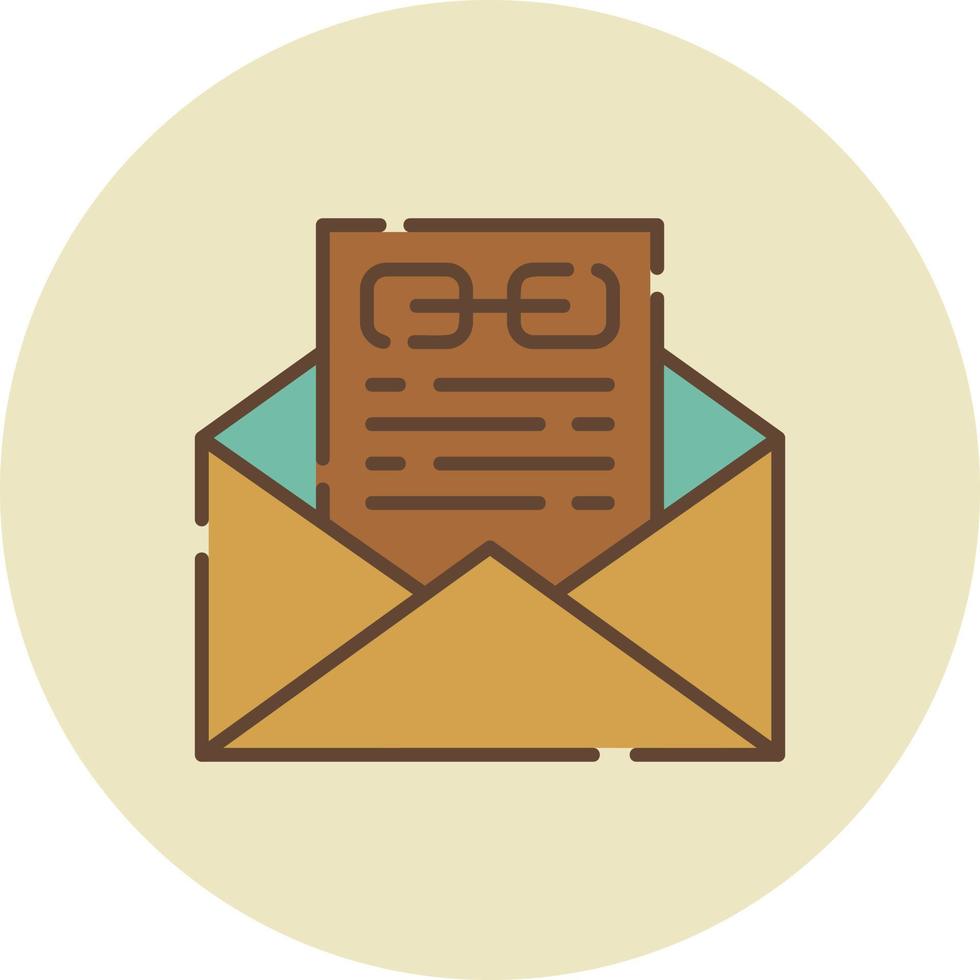 diseño de icono creativo de enlace de correo electrónico vector