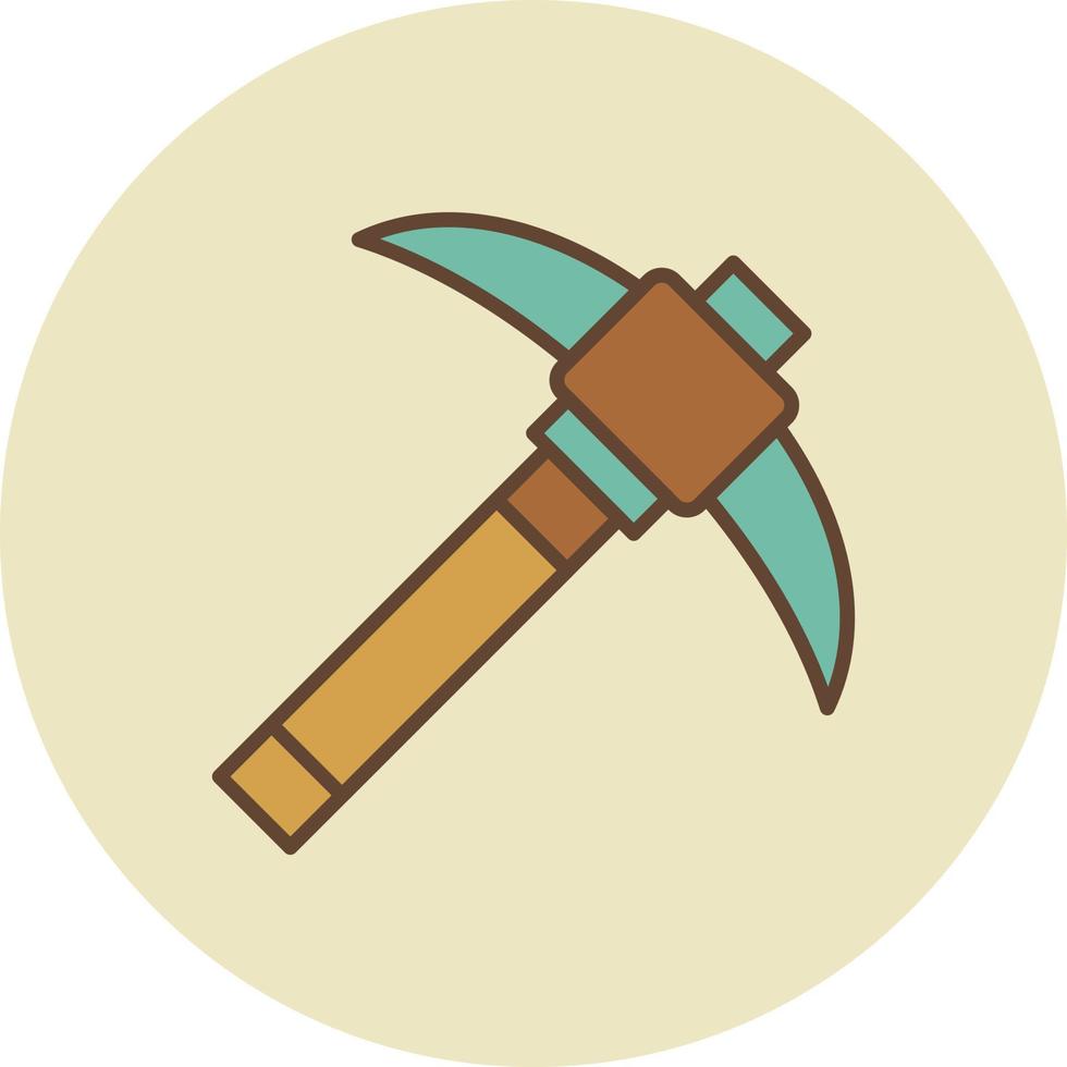 Pickaxe Creative Icon Design vector