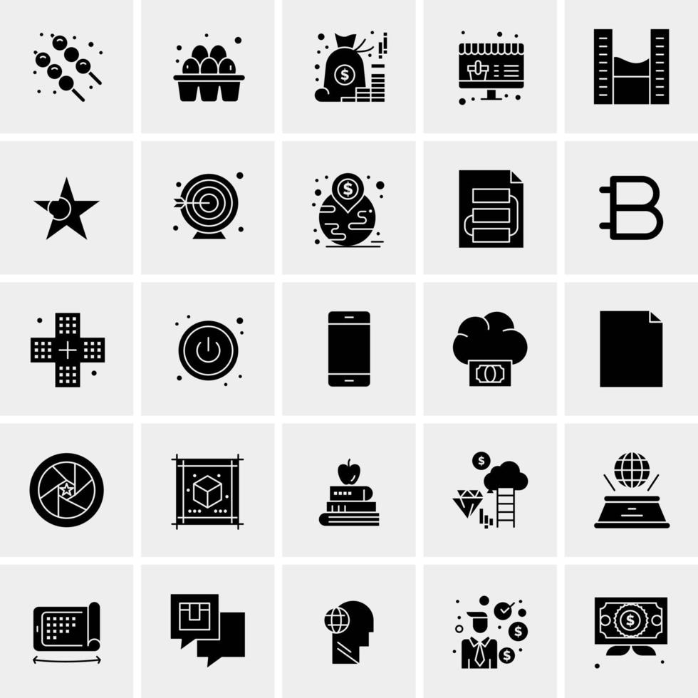 25 Universal Business Icons Vector Creative Icon Illustration to use in web and Mobile Related project