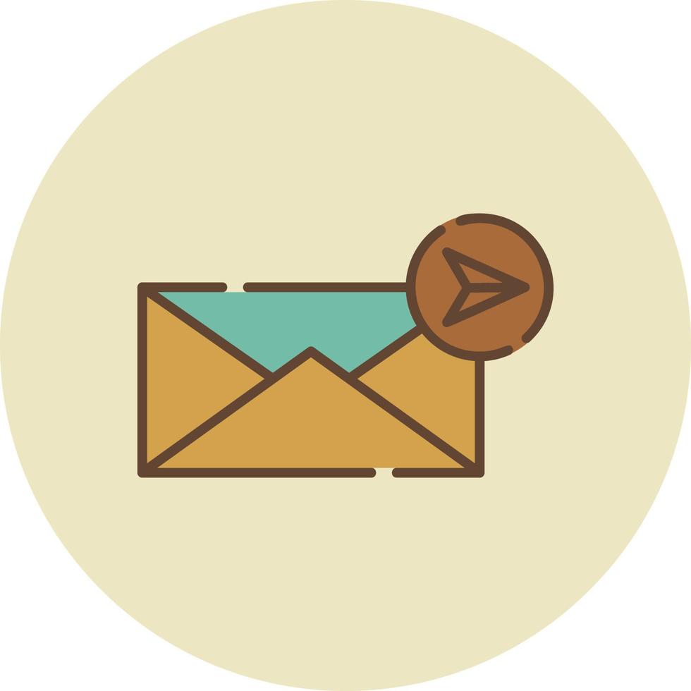 Send Mail Creative Icon Design vector