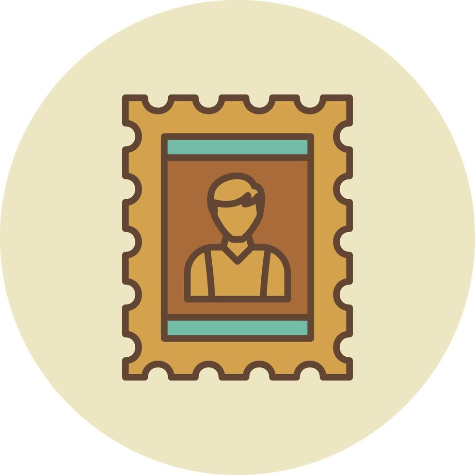 Stamp picture Creative Icon Design vector