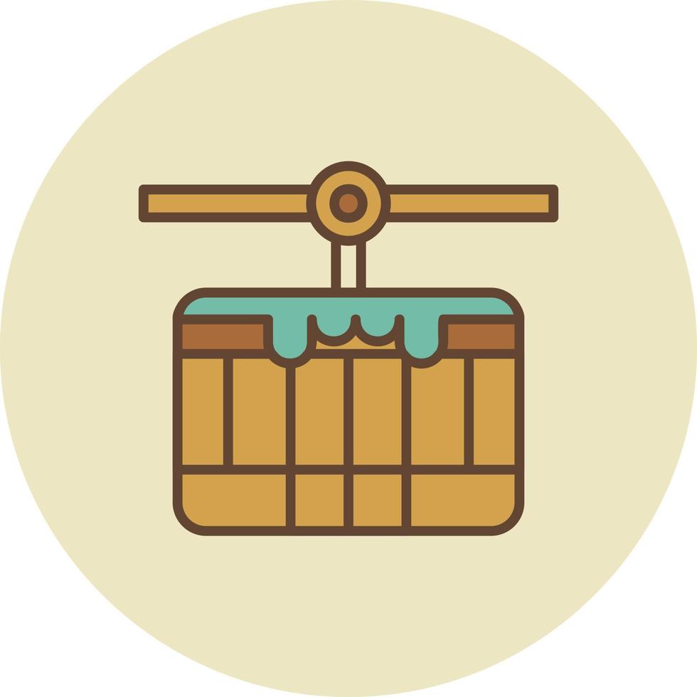 Cable Car Creative Icon Design vector