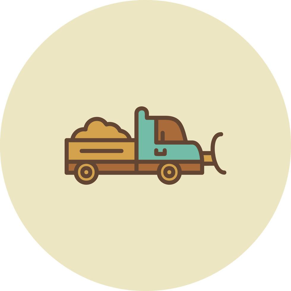 Snowplow Creative Icon Design vector