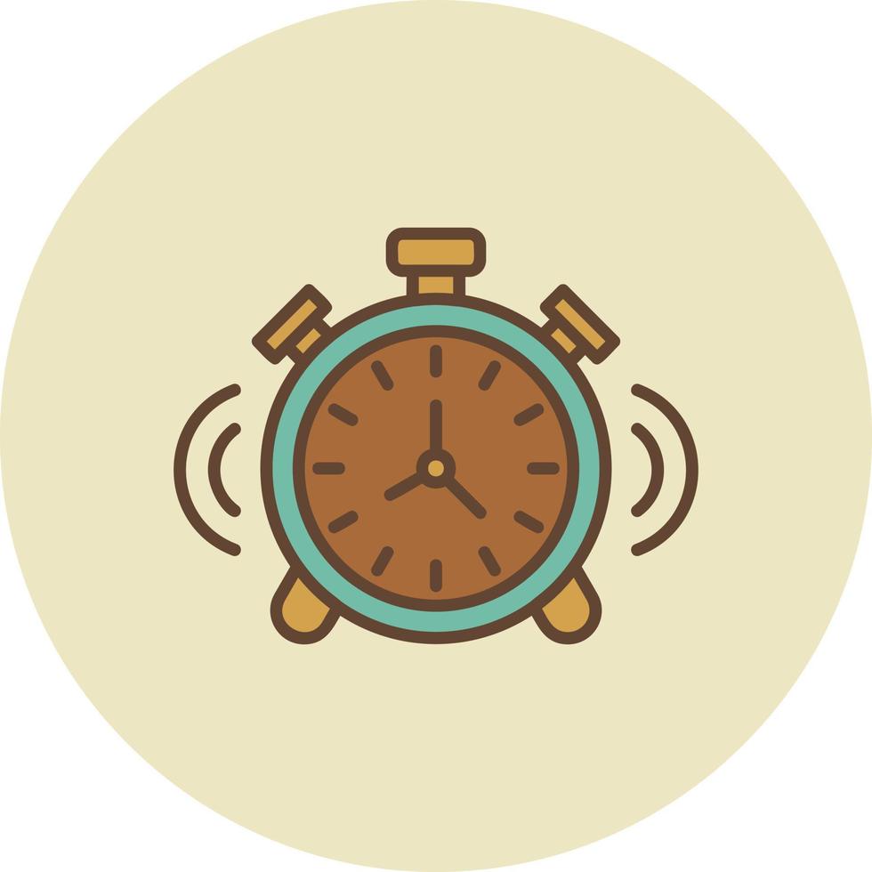 Alarm Clock Creative Icon Design vector