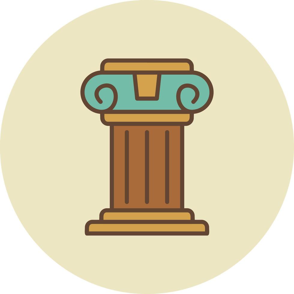 Pillar Creative Icon Design vector
