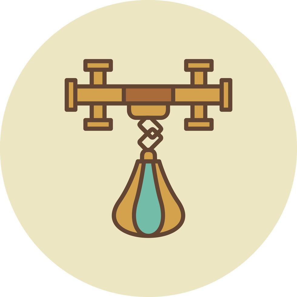 Punching Ball Creative Icon Design vector