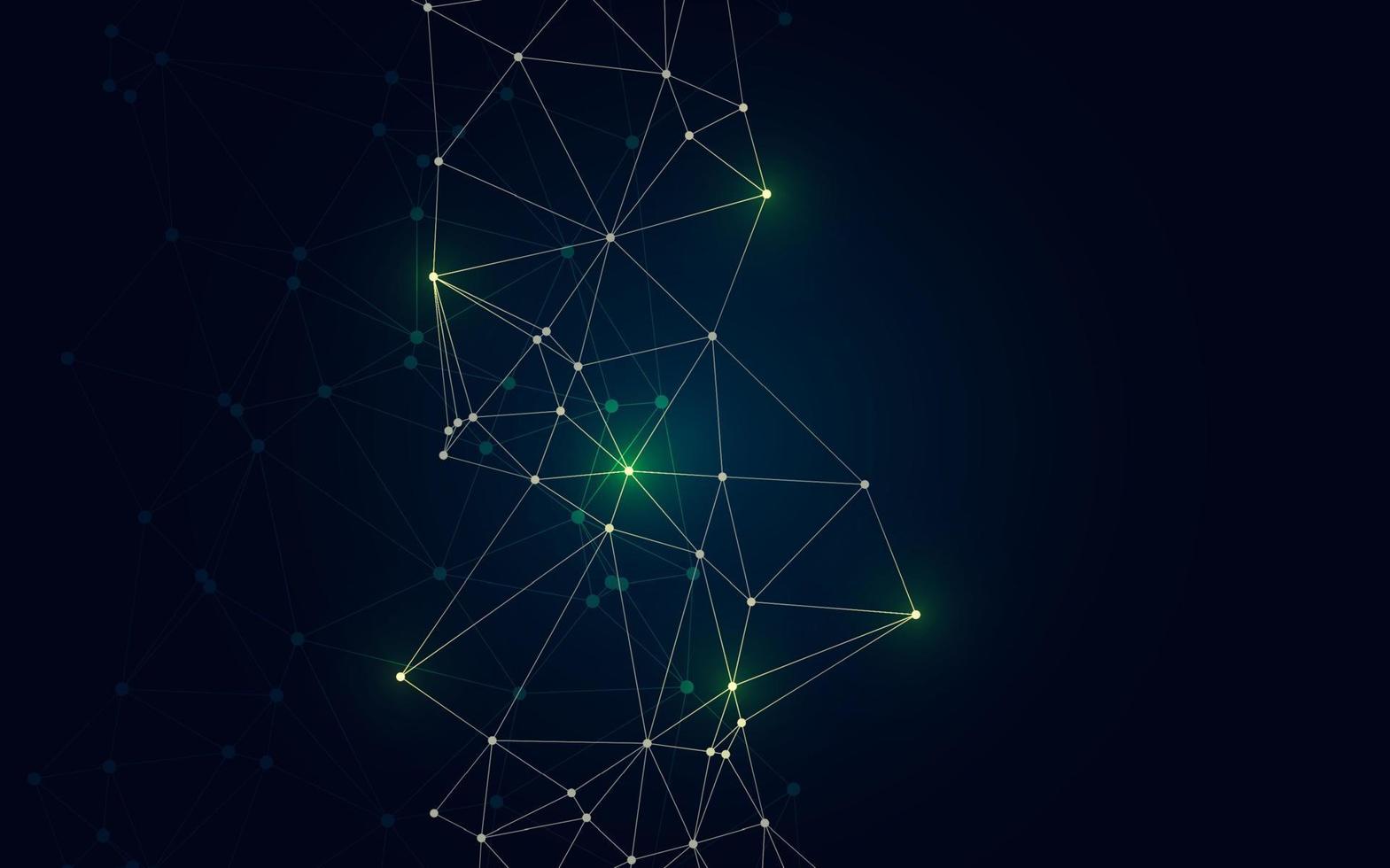 Green Technology background. Creative lighting template background vector