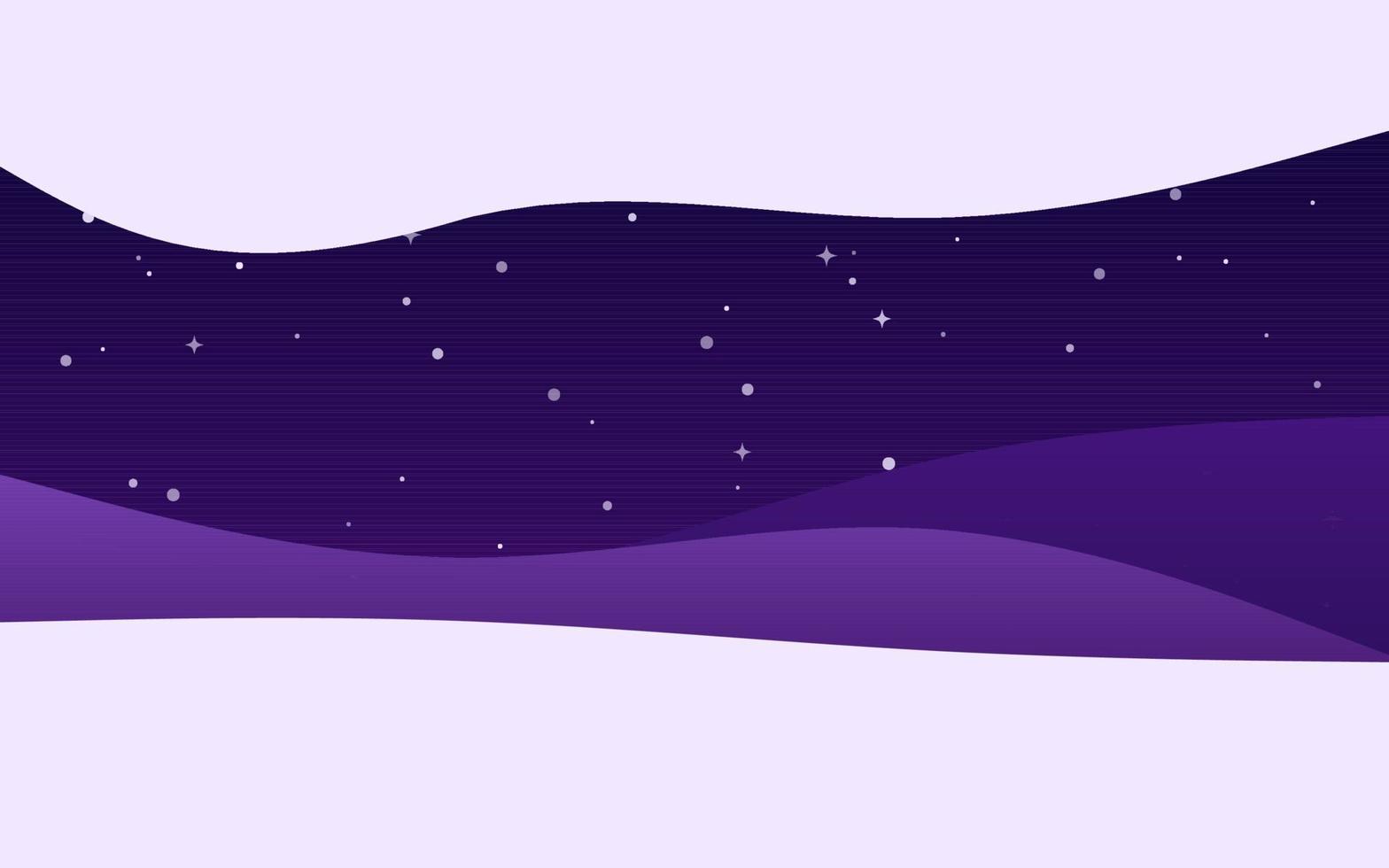 fondo púrpura de la noche de las ondas creativas. composición de formas dinámicas vector