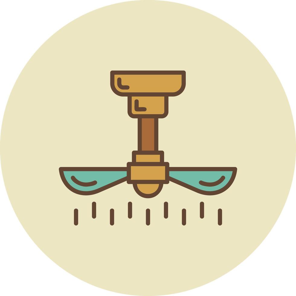 Ceiling Fan Creative Icon Design vector