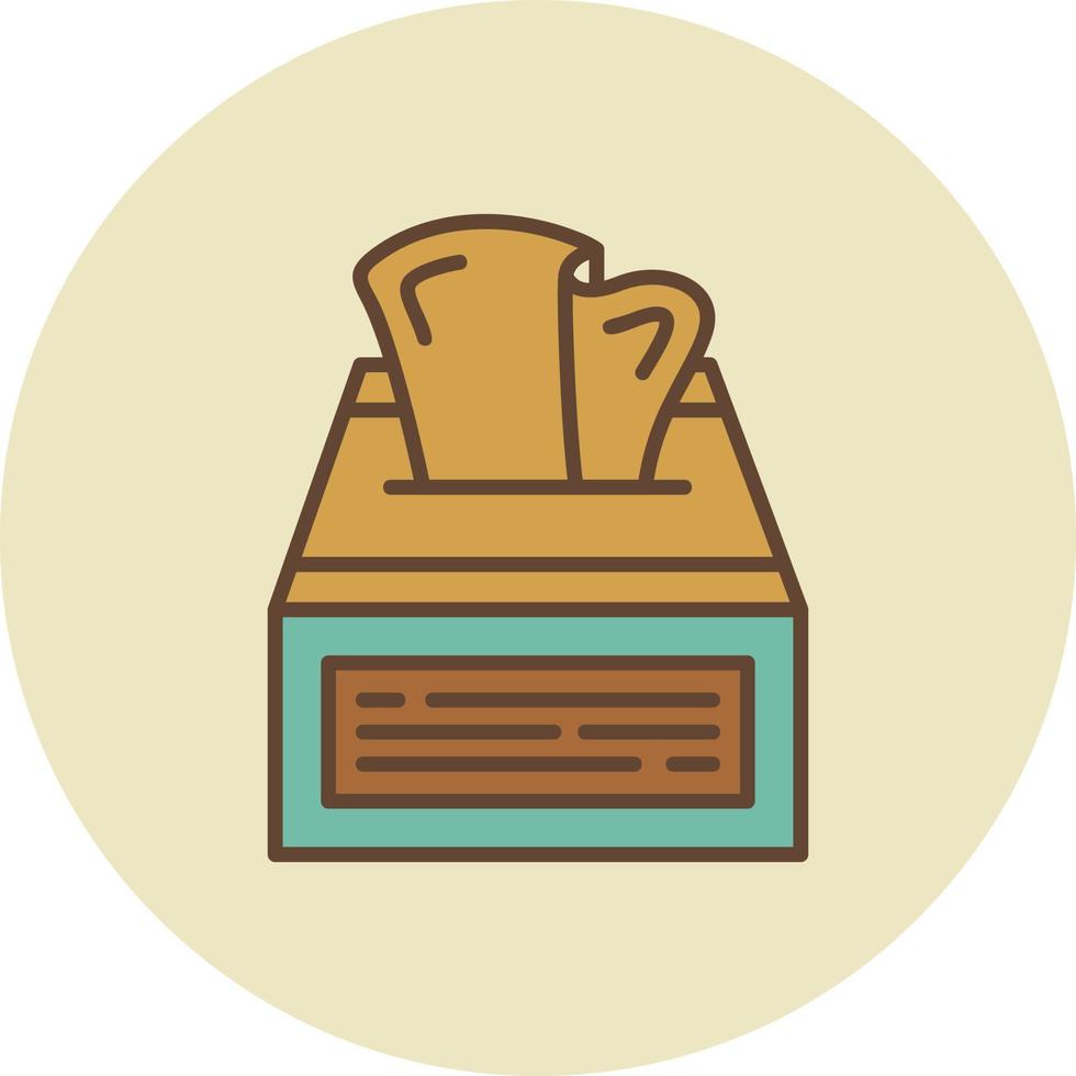 Tissue Box Creative Icon Design vector