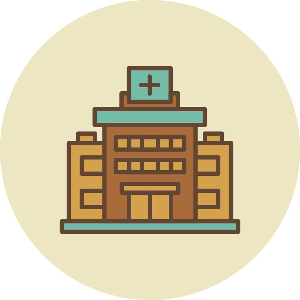 diseño de icono creativo de hospital vector