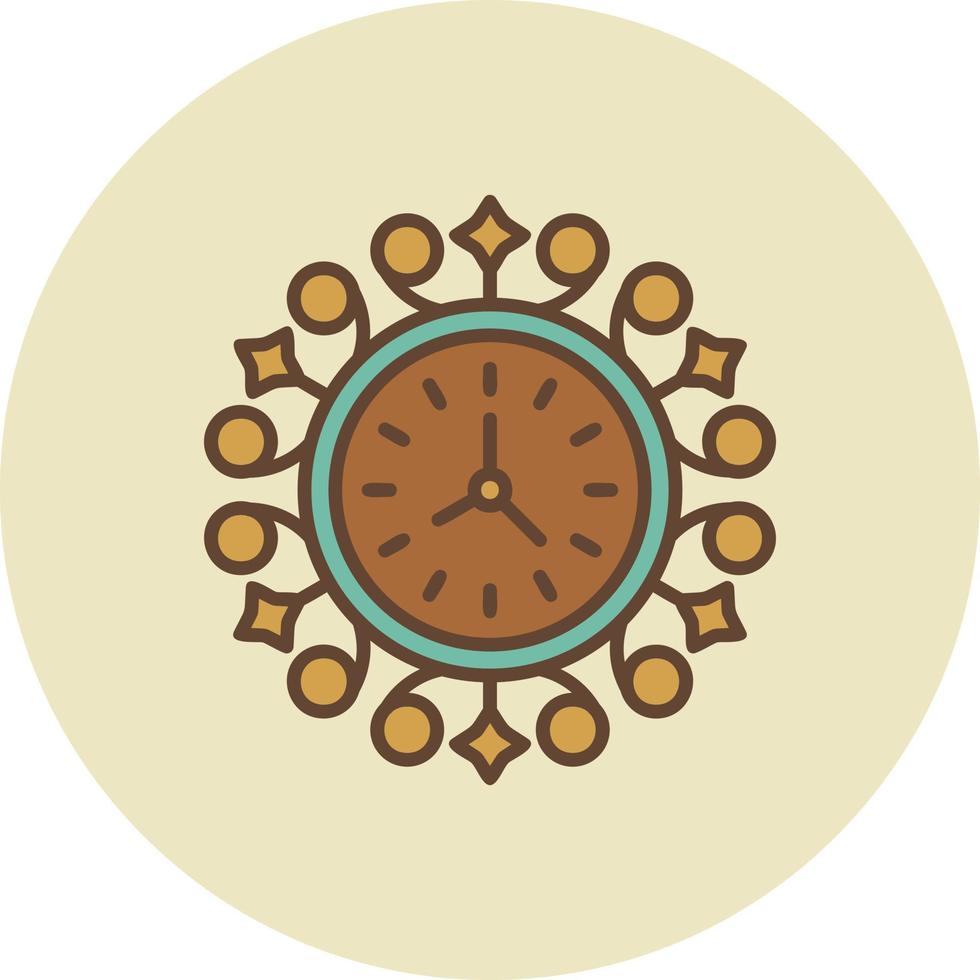 Wall Clock Creative Icon Design vector