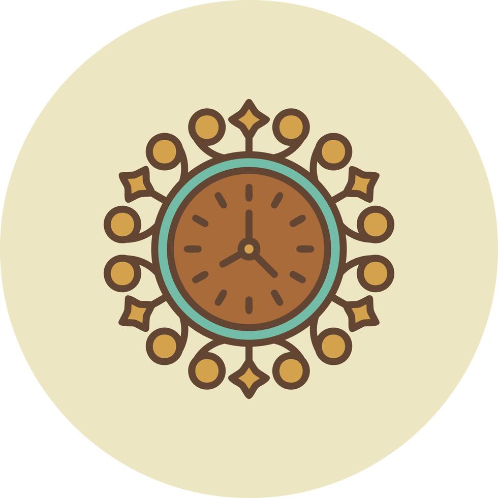 Wall Clock Creative Icon Design vector