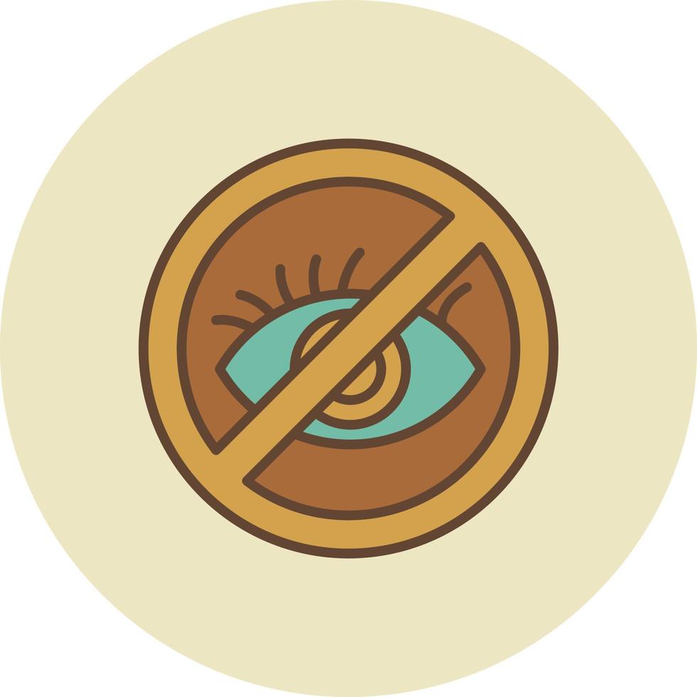 Blindness Creative Icon Design vector