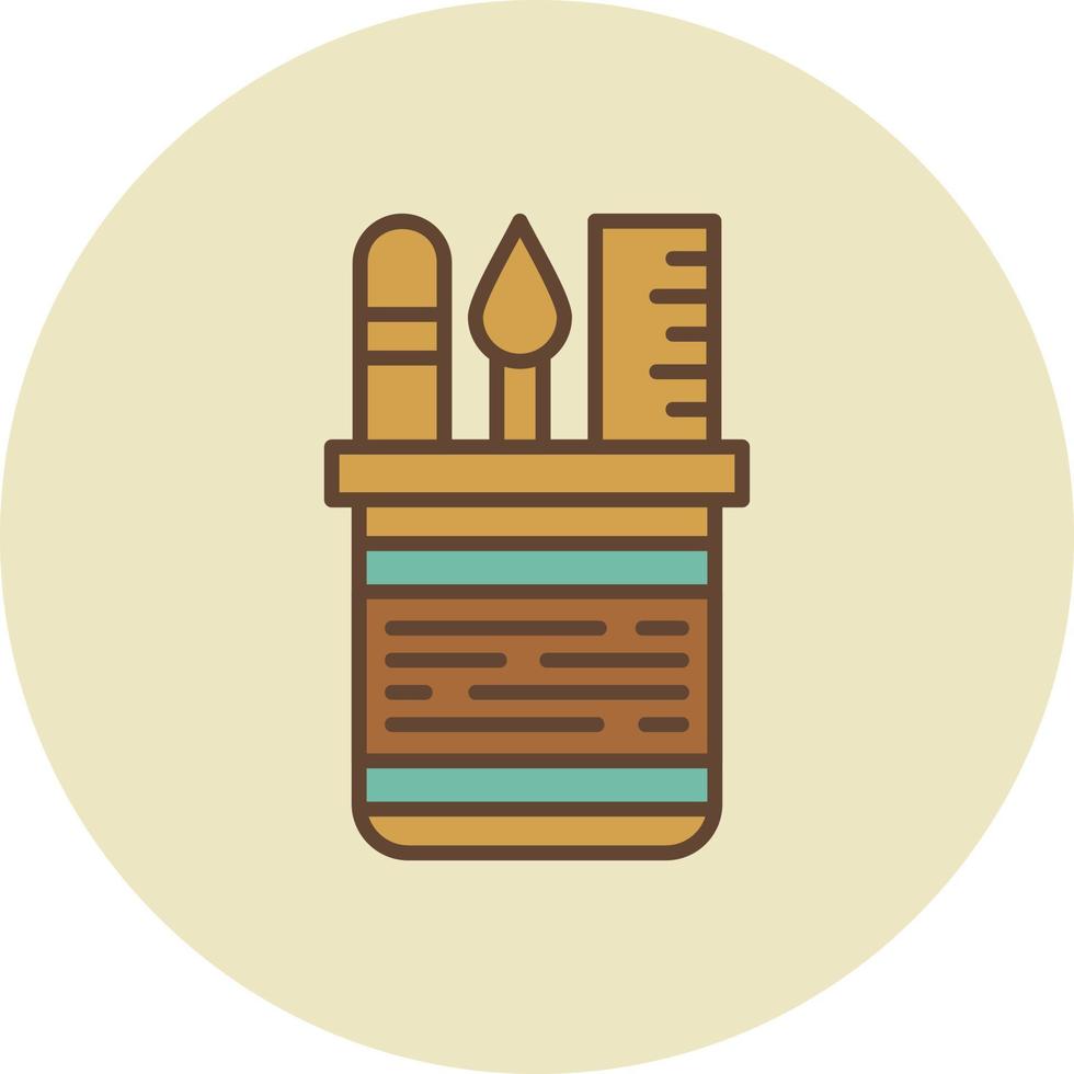 Pencil Case Creative Icon Design vector