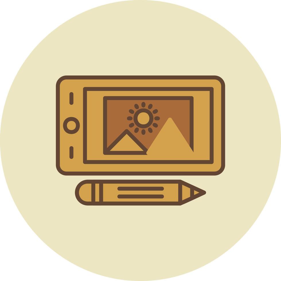 Graphic Tablet Creative Icon Design vector