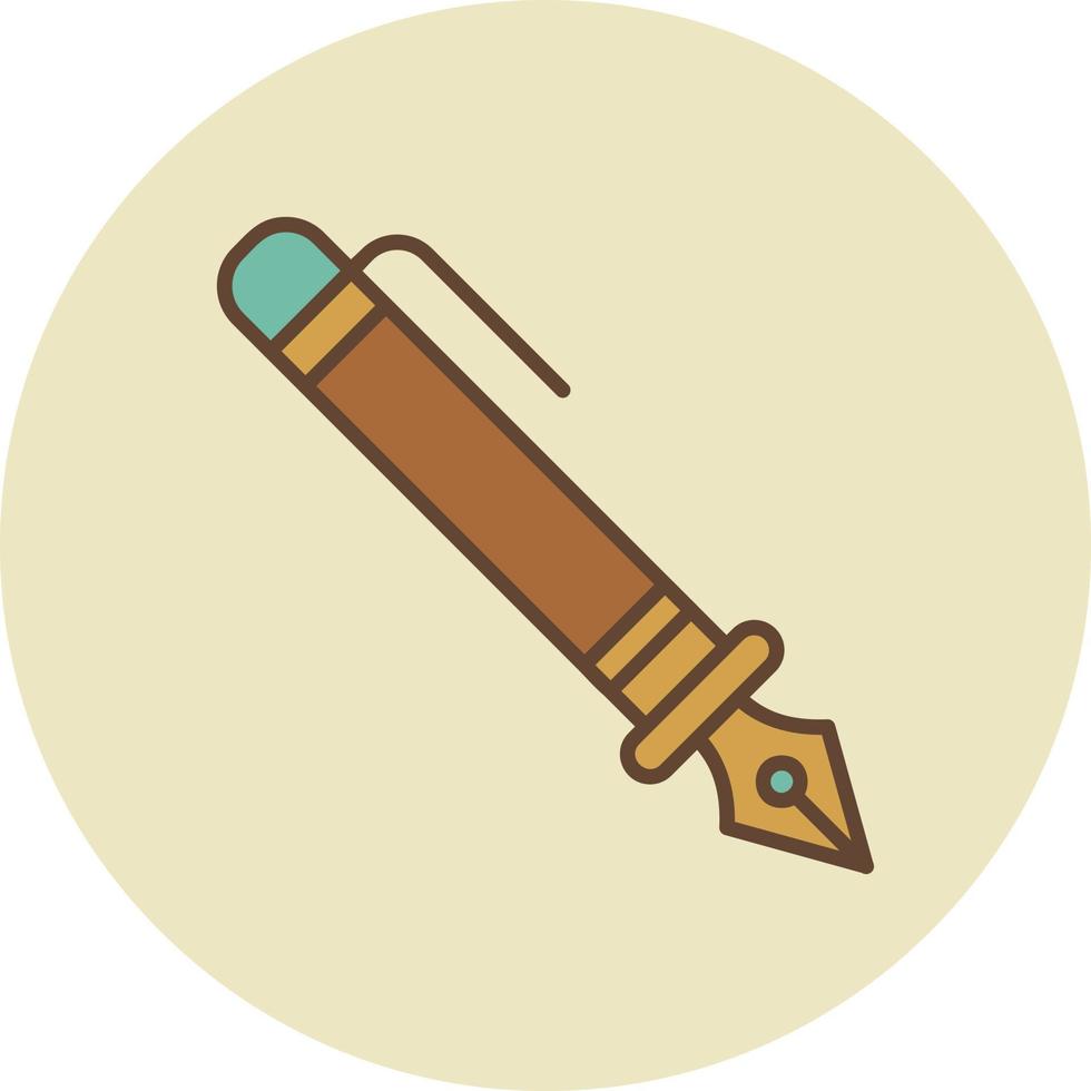 Fountain Pen Creative Icon Design vector