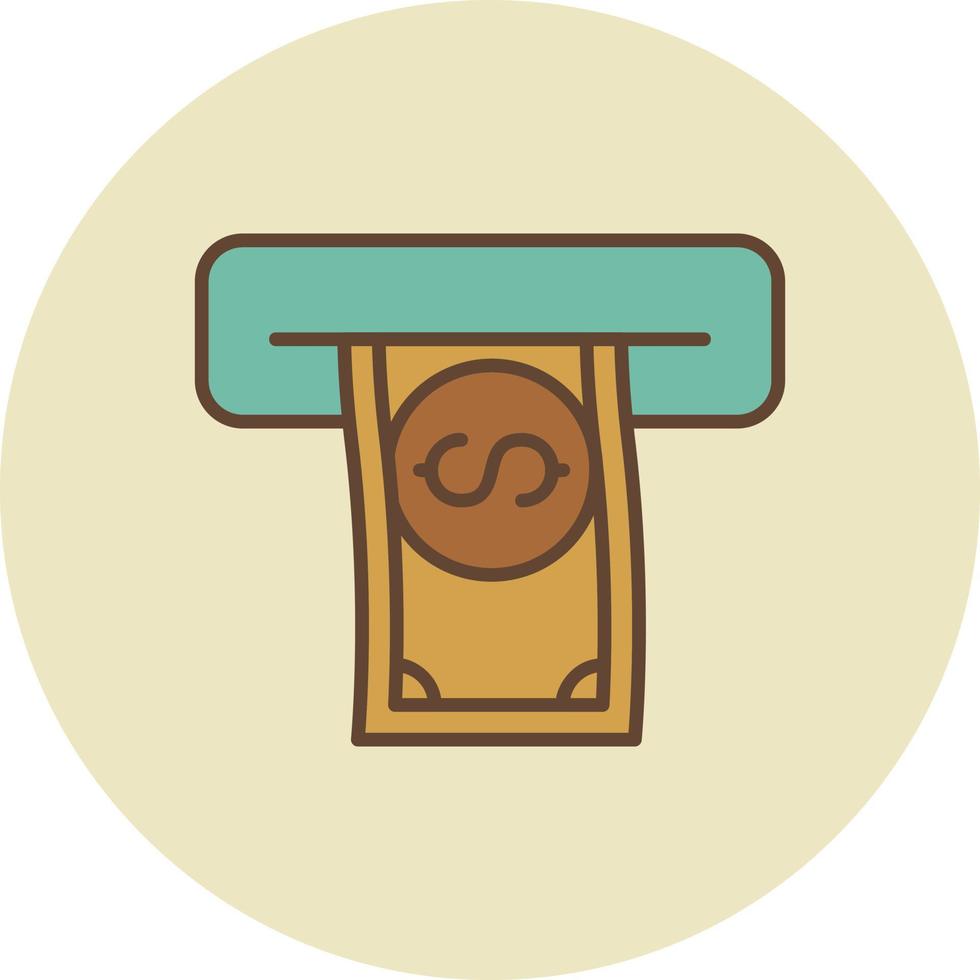 Withdrawal Creative Icon Design vector